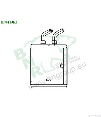 РАДИАТОР ПАРНО KIA RIO II (2005-) 1.6 CVVT - BNR