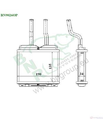 РАДИАТОР ПАРНО CHEVROLET CORSA COMBI (1997-) 1.6 GLS - BNR