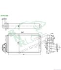 РАДИАТОР ПАРНО PEUGEOT 206 CC (2000-) 1.6 HDi 110 - BNR