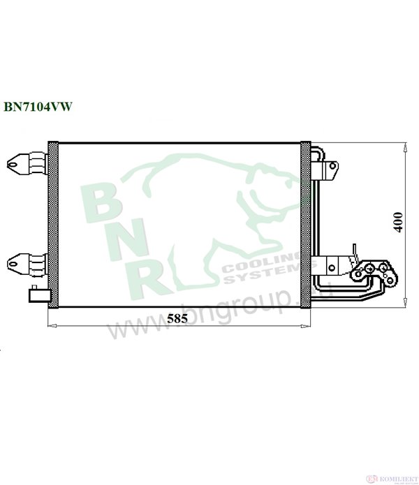 РАДИАТОР КЛИМАТИК SEAT LEON (2005-) 1.6 LPG - BNR