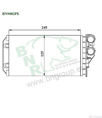 РАДИАТОР ПАРНО CITROEN C4 GRAND PICASSO (2006-) 1.6 THP 155 - BNR