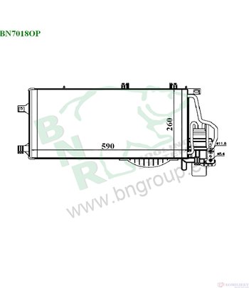 РАДИАТОР КЛИМАТИК VAUXHALL CORSA MK III (2000-) 1.7 CDTI 16V - BNR