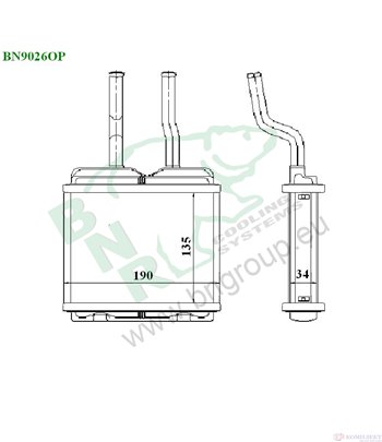 РАДИАТОР ПАРНО OPEL CORSA B (1999-) 1.7 D - BNR
