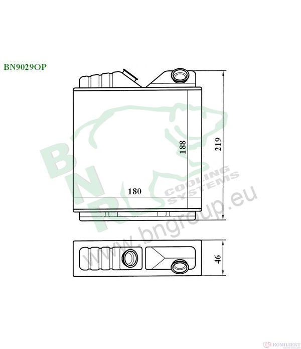 РАДИАТОР ПАРНО VAUXHALL CAVALIER MK III (1988-) 1.7 D - BNR