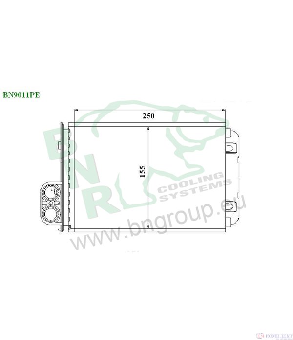 РАДИАТОР ПАРНО PEUGEOT 406 BREAK (1996-) 1.8 - BNR