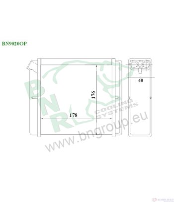 РАДИАТОР ПАРНО VAUXHALL CAVALIER MK III HATCHBACK (1988-) 1.8 - BNR