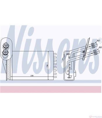 РАДИАТОР ПАРНО VOLKSWAGEN BORA COMBI (1999-) 1.6 - NISSENS