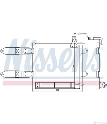 РАДИАТОР КЛИМАТИК VOLKSWAGEN LUPO (1998-) 1.4 FSI - NISSENS