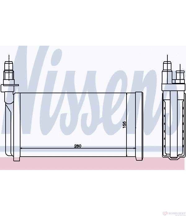 РАДИАТОР ПАРНО ALFA ROMEO 164 (1987-) 3.0 24V - NISSENS