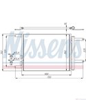 РАДИАТОР КЛИМАТИК ALFA ROMEO 166 (1998-) 2.5 V6 24V - NISSENS