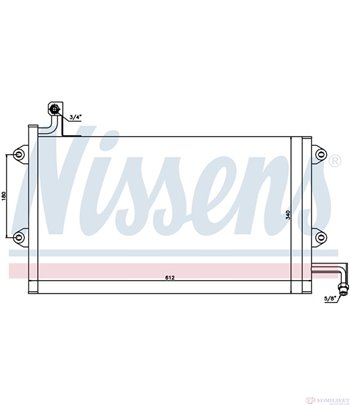РАДИАТОР КЛИМАТИК VOLKSWAGEN GOLF III CABRIOLET (1993-) 1.6 - NISSENS