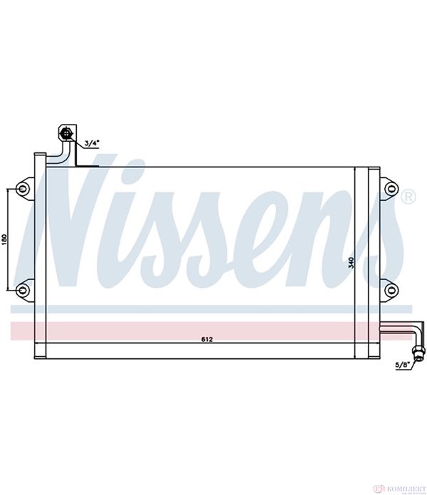 РАДИАТОР КЛИМАТИК VOLKSWAGEN GOLF III CABRIOLET (1993-) 1.6 - NISSENS