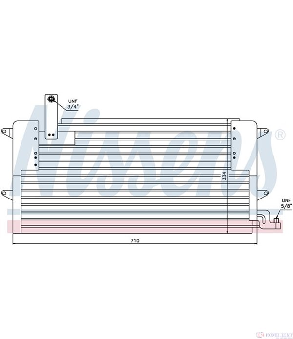 РАДИАТОР КЛИМАТИК VOLKSWAGEN PASSAT VARIANT (1988-) 1.9 TD - NISSENS