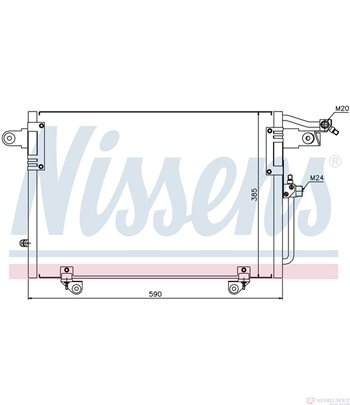 РАДИАТОР КЛИМАТИК AUDI 100 (1990-) 2.5 TDI - NISSENS