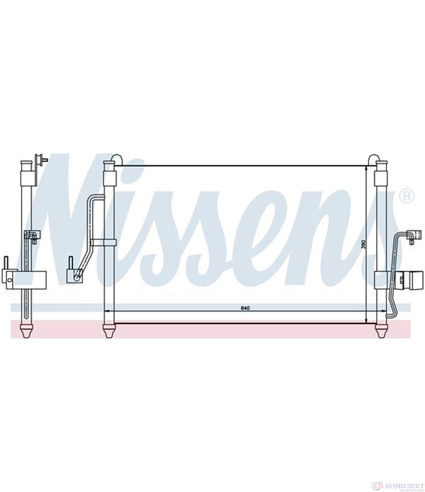 РАДИАТОР КЛИМАТИК DAEWOO NUBIRA SEDAN (1997-) 1.6 16V - NISSENS