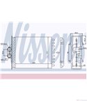 РАДИАТОР ПАРНО SAAB 9-5 COMBI (1998-) 2.0 T Bio Power - NISSENS