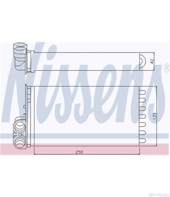 РАДИАТОР ПАРНО CITROEN C3 PICASSO (2009-) 1.6 HDi - NISSENS