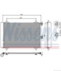РАДИАТОР КЛИМАТИК PEUGEOT PARTNER COMBISPACE (1996-) 1.6 HDi 90 - NISSENS