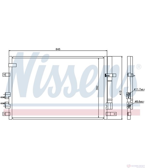 РАДИАТОР КЛИМАТИК ALFA ROMEO 159 SPORTWAGON (2006-) 1.9 JTS - NISSENS