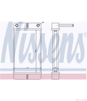 РАДИАТОР ПАРНО PEUGEOT BOXER (1994-) 2.8 D - NISSENS