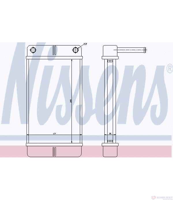 РАДИАТОР ПАРНО CITROEN JUMPER (1994-) 2.8 HDi - NISSENS