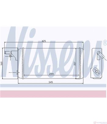 РАДИАТОР ПАРНО IVECO DAILY I (1978-) 49-10 V - NISSENS