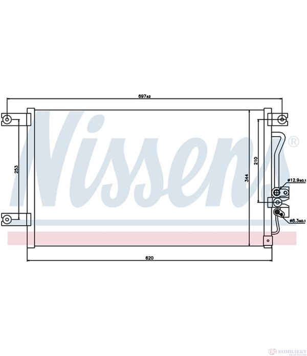 РАДИАТОР КЛИМАТИК MITSUBISHI L 200 (1996-) 2.0 - NISSENS