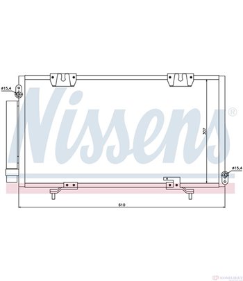 РАДИАТОР КЛИМАТИК TOYOTA AVENSIS (1997-) 1.6 - NISSENS