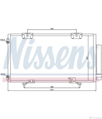 РАДИАТОР КЛИМАТИК TOYOTA AVENSIS (1997-) 1.6 - NISSENS