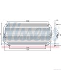 РАДИАТОР КЛИМАТИК TOYOTA CARINA E SPORTSWAGON (1993-) 1.6 i - NISSENS
