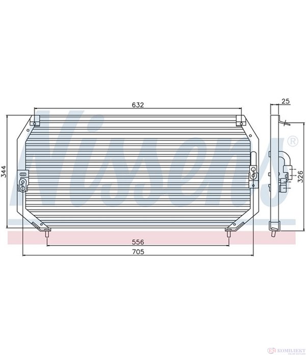 РАДИАТОР КЛИМАТИК TOYOTA CARINA E SPORTSWAGON (1993-) 1.6 i - NISSENS