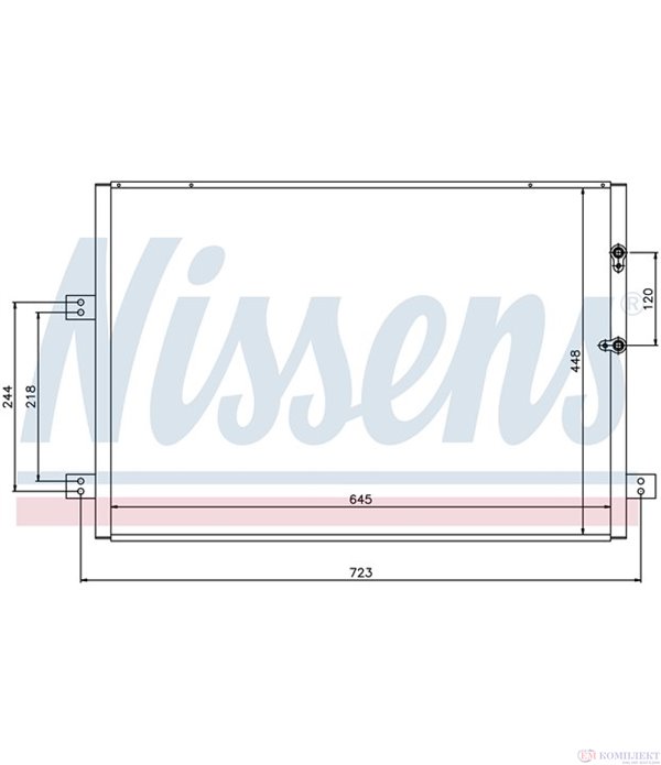 РАДИАТОР КЛИМАТИК TOYOTA HIACE IV (1995-) 2.4 - NISSENS