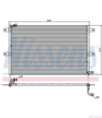 РАДИАТОР КЛИМАТИК SEAT CORDOBA (1993-) 2.0 i - NISSENS