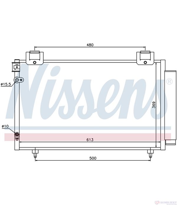 РАДИАТОР КЛИМАТИК TOYOTA AVENSIS COMBI (2003-) 2.4 - NISSENS