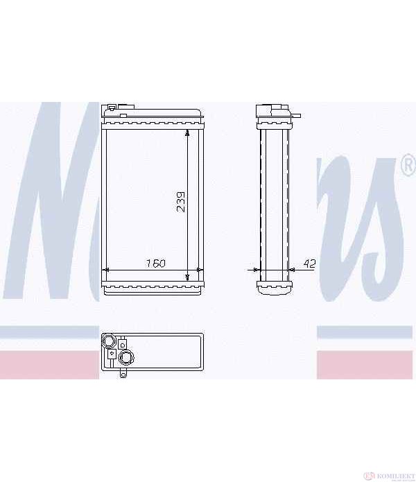 РАДИАТОР ПАРНО VAUXHALL CARLTON MK III COMBI (1986-) 2.3 D - NISSENS