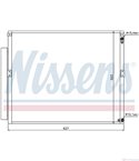 РАДИАТОР КЛИМАТИК TOYOTA LAND CRUISER J12 (2002-) 3.0 D-4D - NISSENS