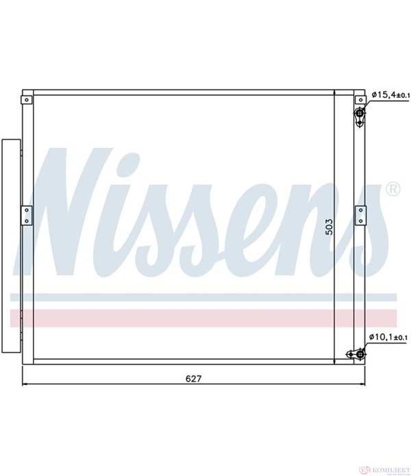 РАДИАТОР КЛИМАТИК TOYOTA LAND CRUISER J12 (2002-) 3.0 D-4D - NISSENS