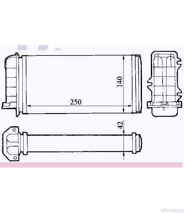 РАДИАТОР ПАРНО FIAT BRAVA (1995-) 1.9 JTD - NISSENS