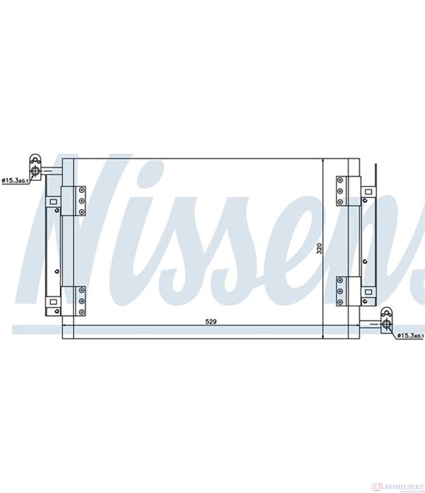 РАДИАТОР КЛИМАТИК FIAT BRAVO (1995-) 1.6 16V - NISSENS