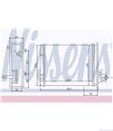 РАДИАТОР ПАРНО FIAT ALBEA (1996-) 1.4 CAT - NISSENS