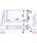 РАДИАТОР ПАРНО FIAT TEMPRA S.W. (1990-) 1.6 i.e. - NISSENS