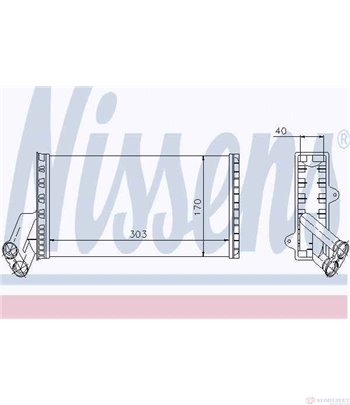 РАДИАТОР ПАРНО CITROEN JUMPY (1994-) 1.6 i - NISSENS