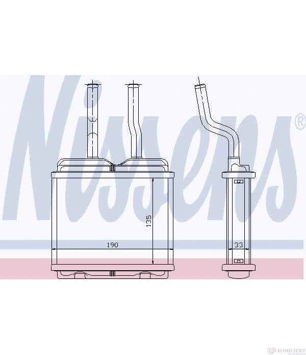 РАДИАТОР ПАРНО VAUXHALL CORSA MK II (1993-) 1.5 TD - NISSENS