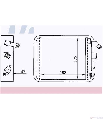 РАДИАТОР ПАРНО SEAT TERRA (1987-) 0.9 CAT - NISSENS