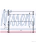 РАДИАТОР ПАРНО IVECO DAILY I (1978-) 35-10 V,35-10 C - NISSENS