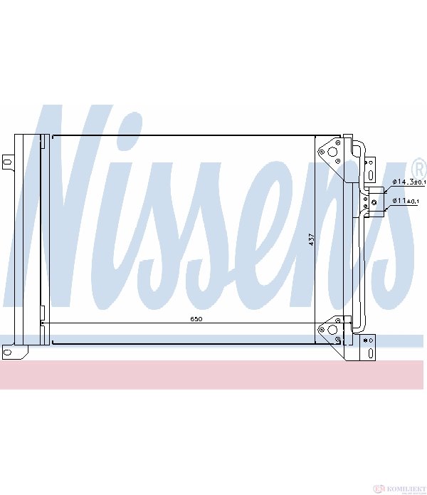 РАДИАТОР КЛИМАТИК IVECO STRALIS (2002-) AT 440S43 - NISSENS