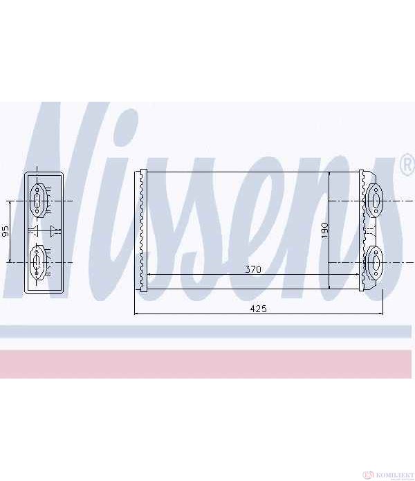 РАДИАТОР ПАРНО MAN F 2000 (1994-) 26.423 DFK,26.423 DFLK - NISSENS