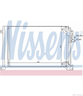 РАДИАТОР КЛИМАТИК IVECO STRALIS (2002-) AD 440S40, AT 440S40 - NISSENS