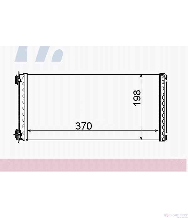 РАДИАТОР ПАРНО DAF 85 (1992-) FAT 85.360 - NISSENS