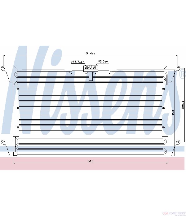 РАДИАТОР КЛИМАТИК SCANIA 4 - SERIES (1995-) T 124 L/360 - NISSENS